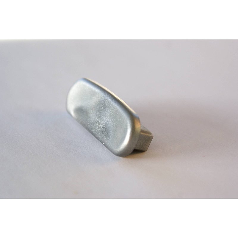 Endkappe für Kunststoffhandlauf für 40x8mm, weißaluminium