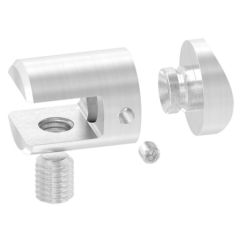 Plattenhalter für Rohr 42,4mm, V2A