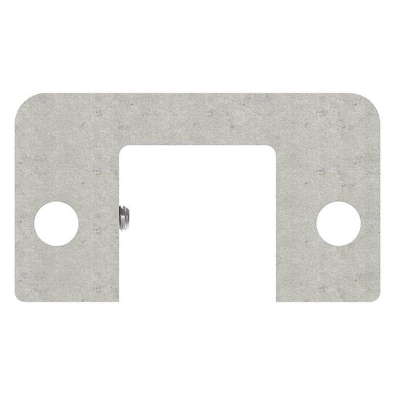 Montagemural pour profilé acier inoxydable en U 80530-XXX, V2A