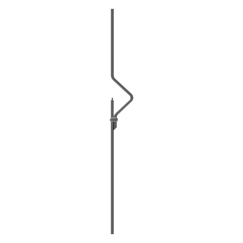 Barre design Ø12mm, lisse, H : 900mm, pour 1 boule Ø25mm