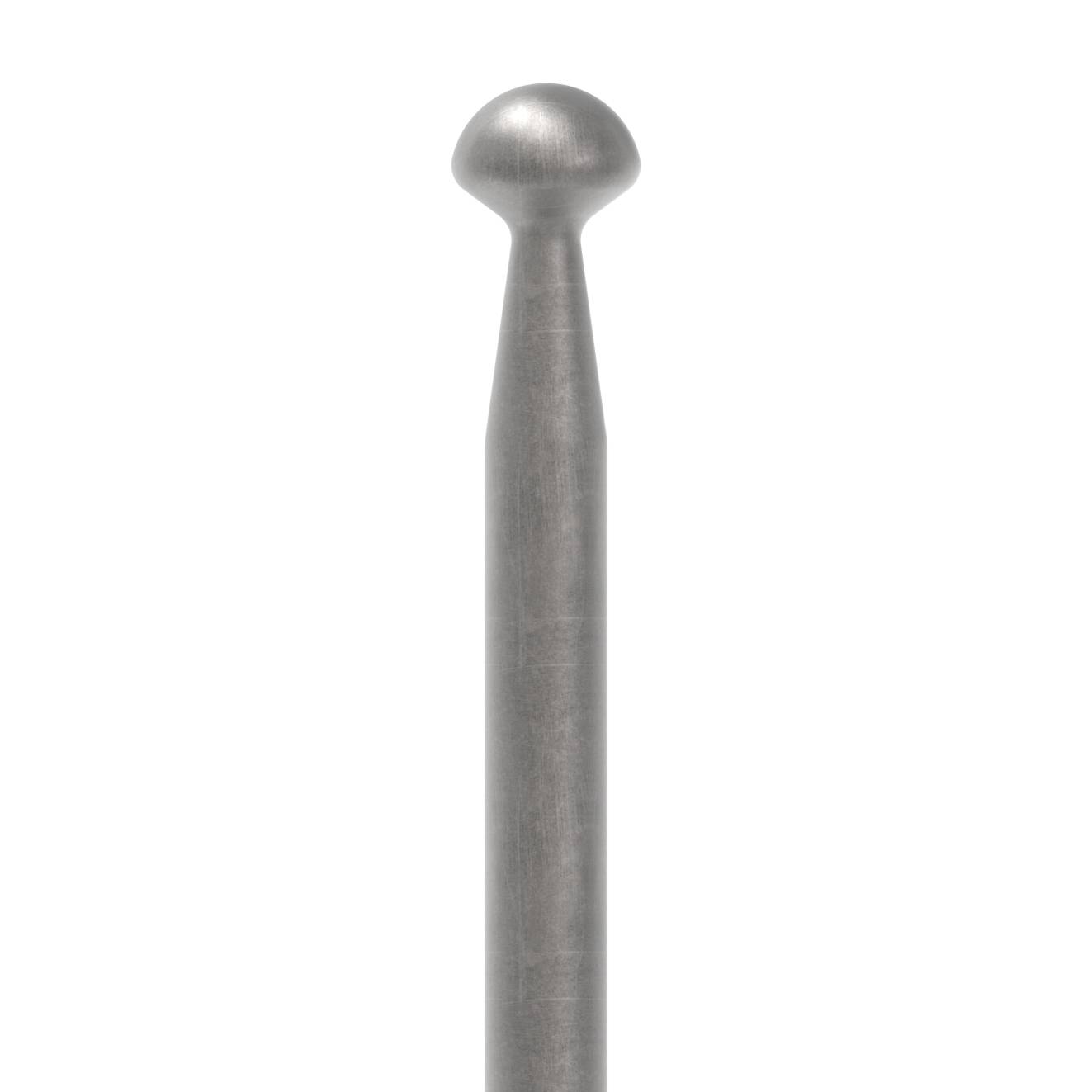 Barre de clôture Ø12mm, H : 840mm, bout conique et ornement semi-ciculaire