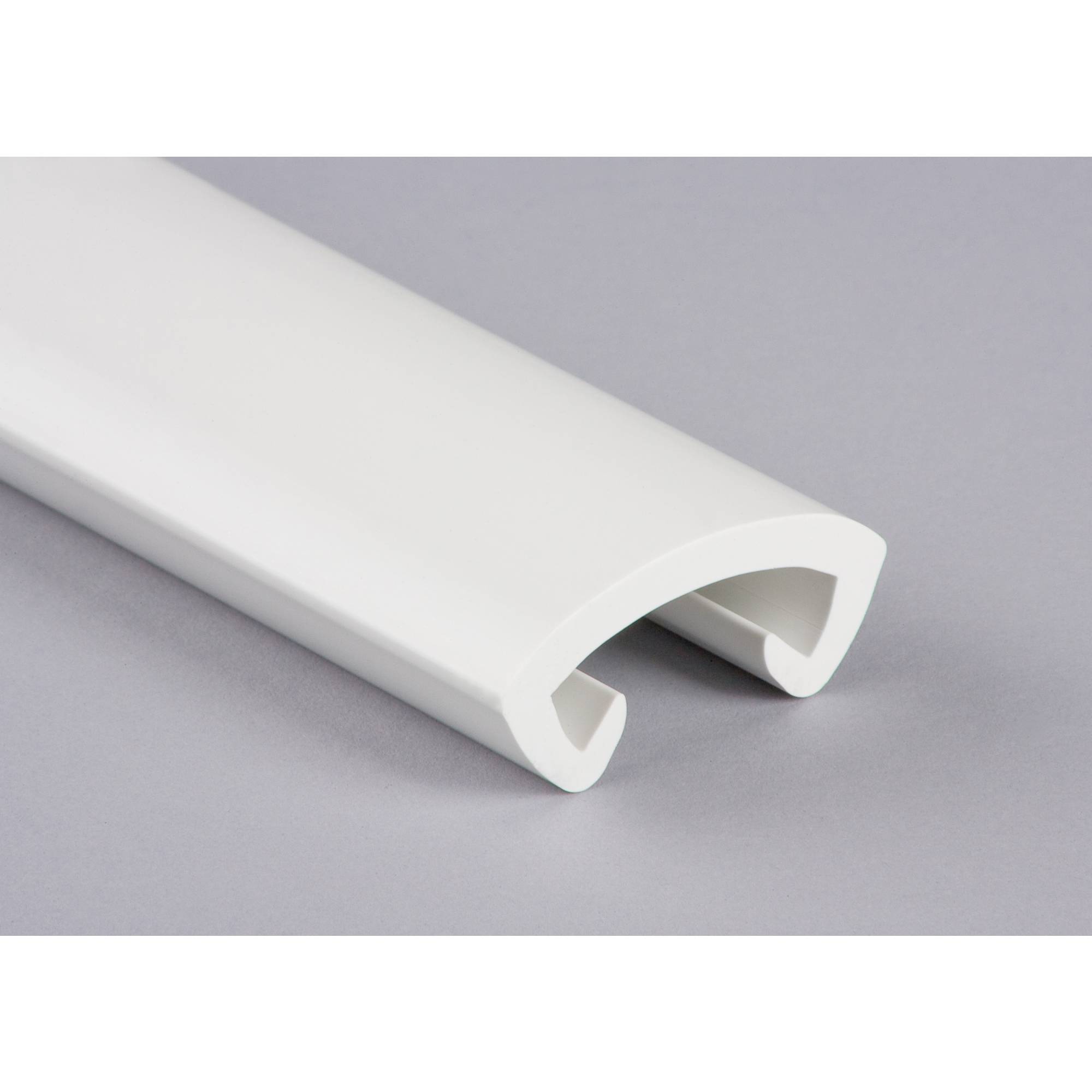 Kunststoffhandlauf für 40x8mm, signalweiß