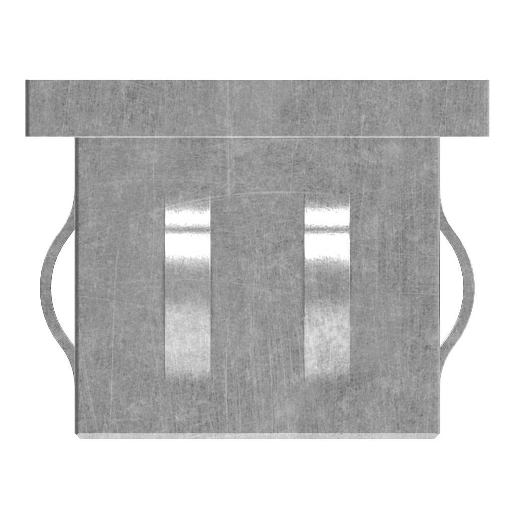 Steel end cap, for, rectangular tube 40x20mm