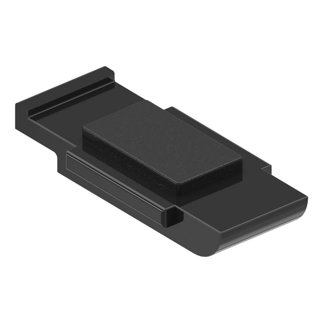 Sicherungsplatte für Mod. 31 , Zink roh pulverbeschichtet in RAL 9005 matt