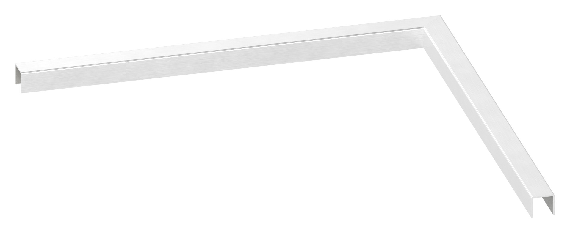 Edelstahl-U-Profil 90° Ecke, 500x500mm, V4A