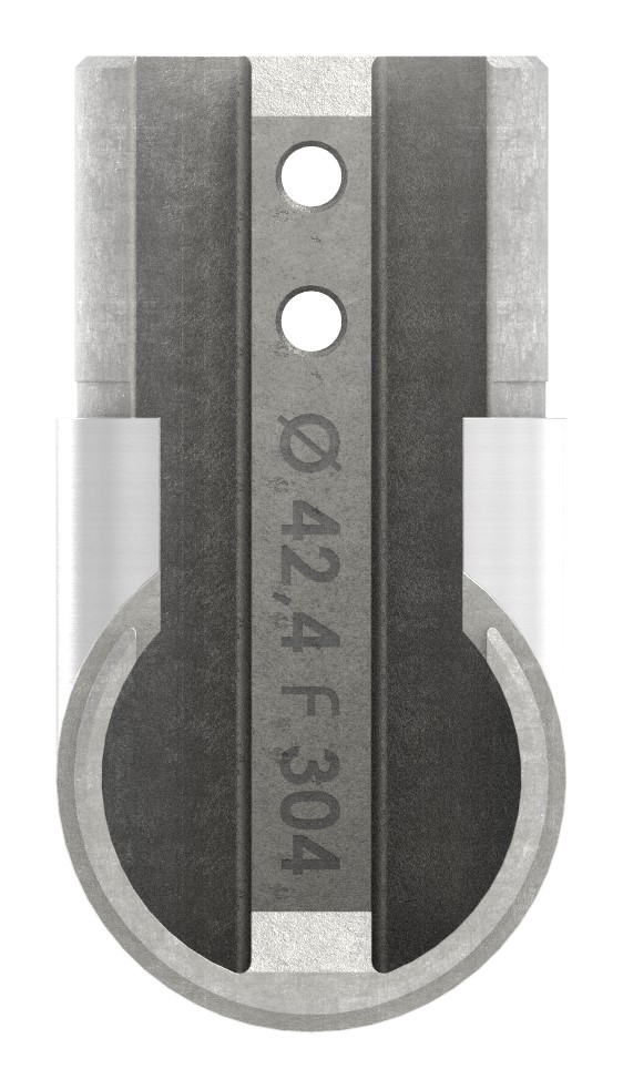 Eckbogen vertikal, für 42,4mm, V2A, Rahmenecke