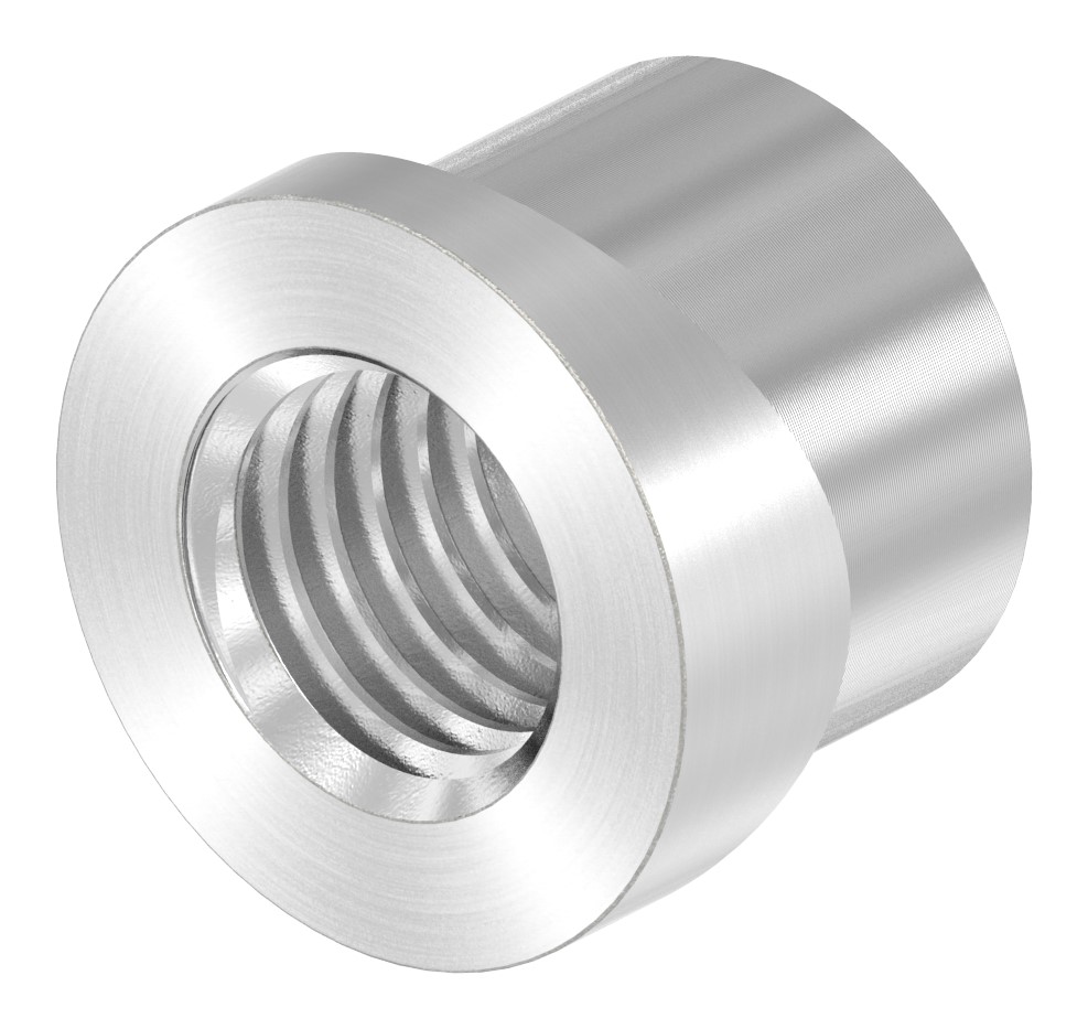 Gewindehülse, passend zu Torband 120-M12-VA, für Rohr 33,7mm, V2A Gewindehülse, passend zu Torband 120-M12-VA, für Rohr 33,7mm, V2A