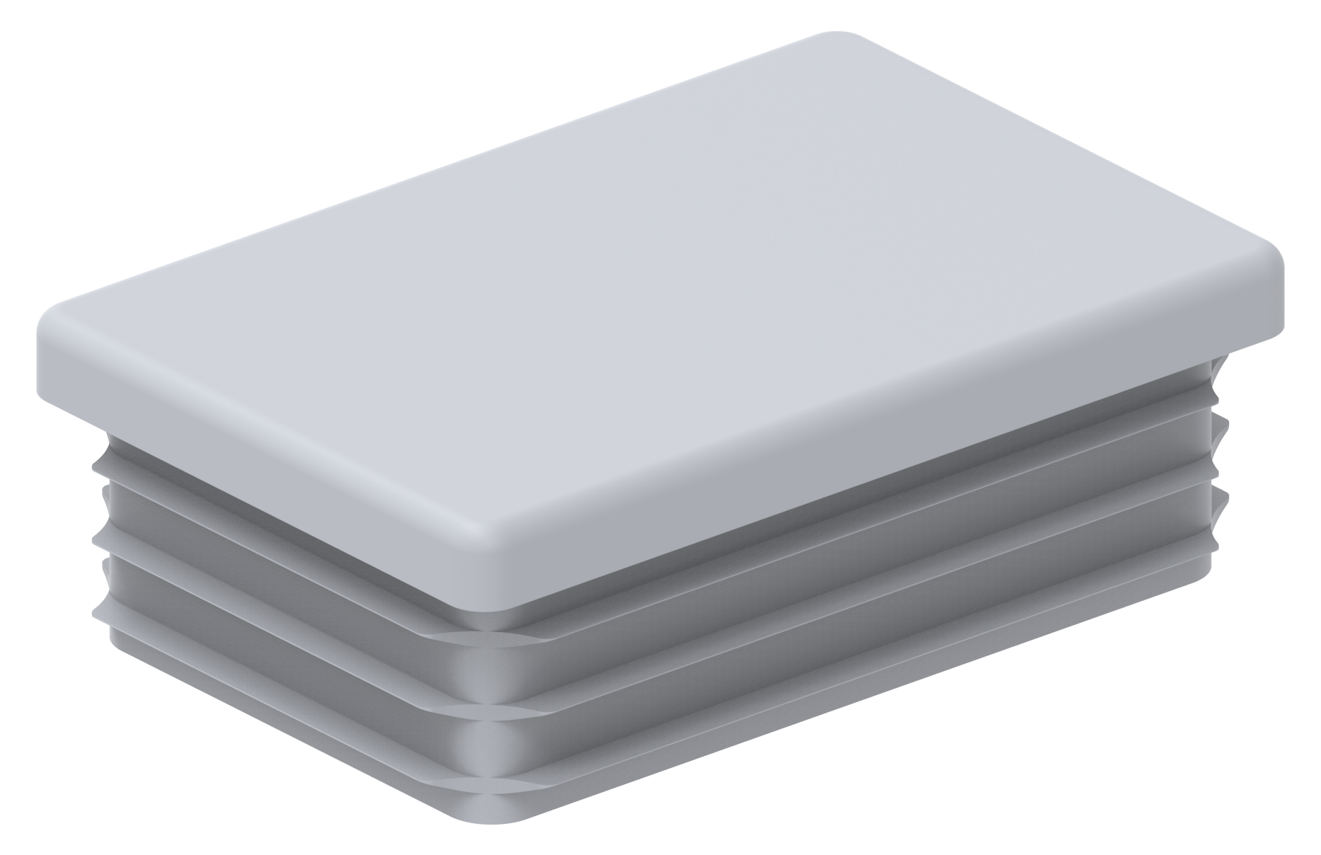 Kunststoffkappe für Rechteckrohr 60x40mm
