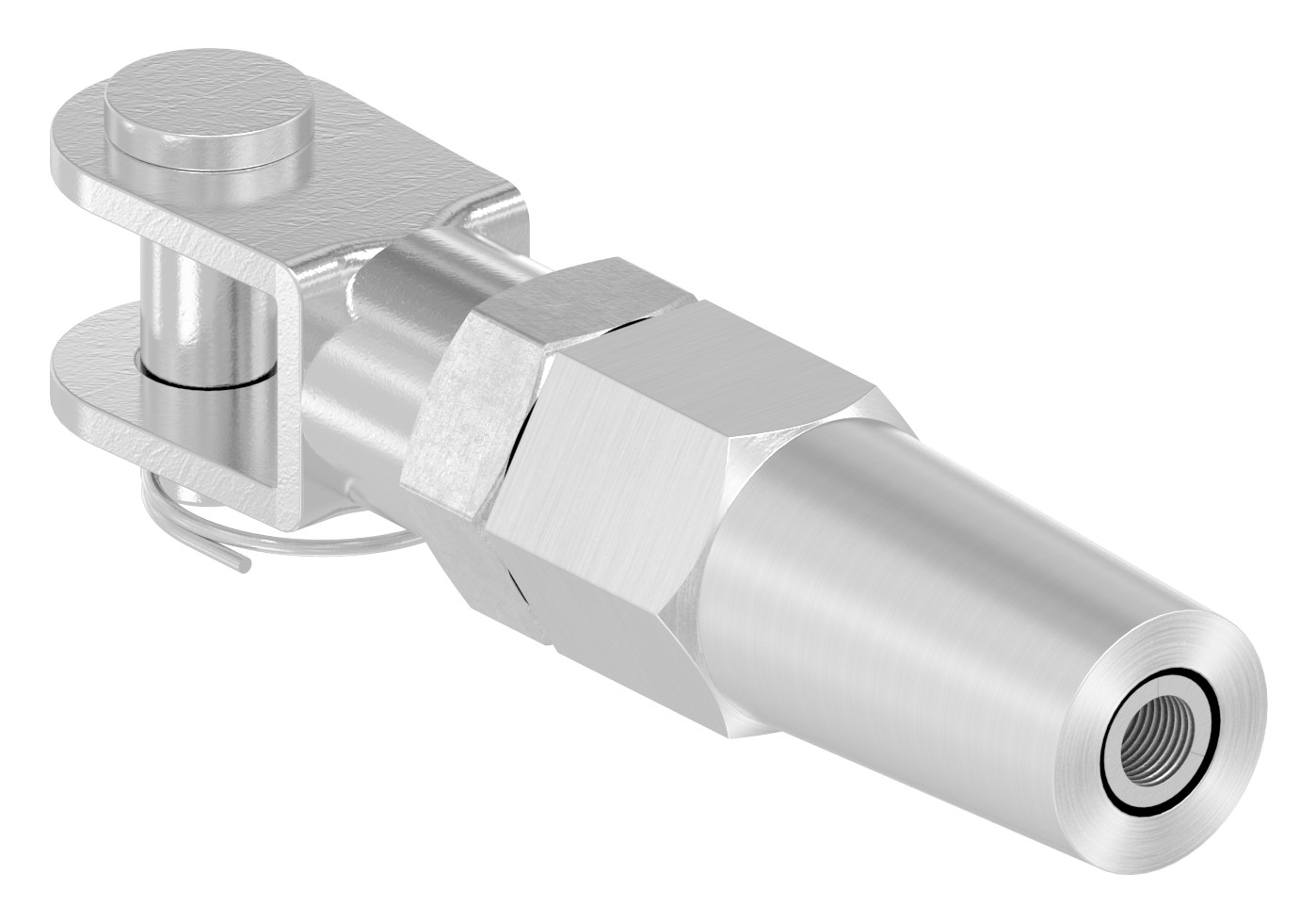 Gabelterminal zur Selbstmontage für Seil Ø 6mm, V4A