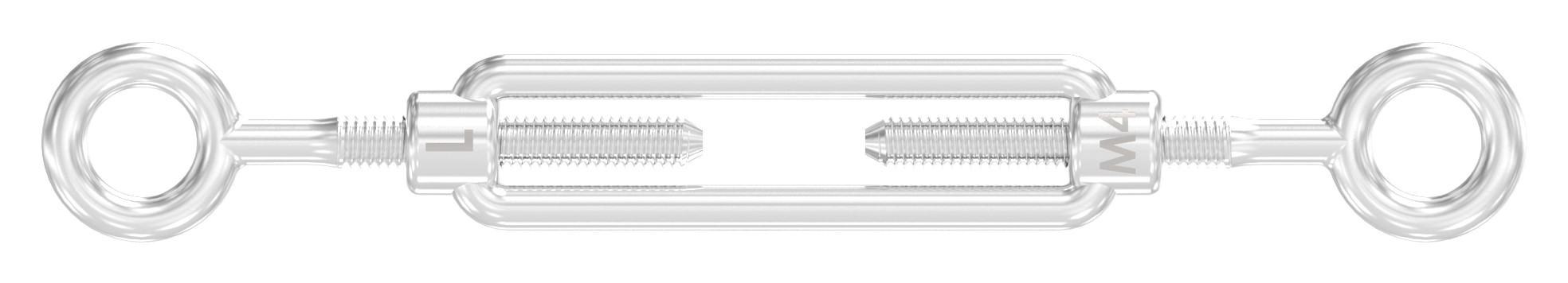 Spannschloss Öse / Öse mit Gewinde M4, V4A