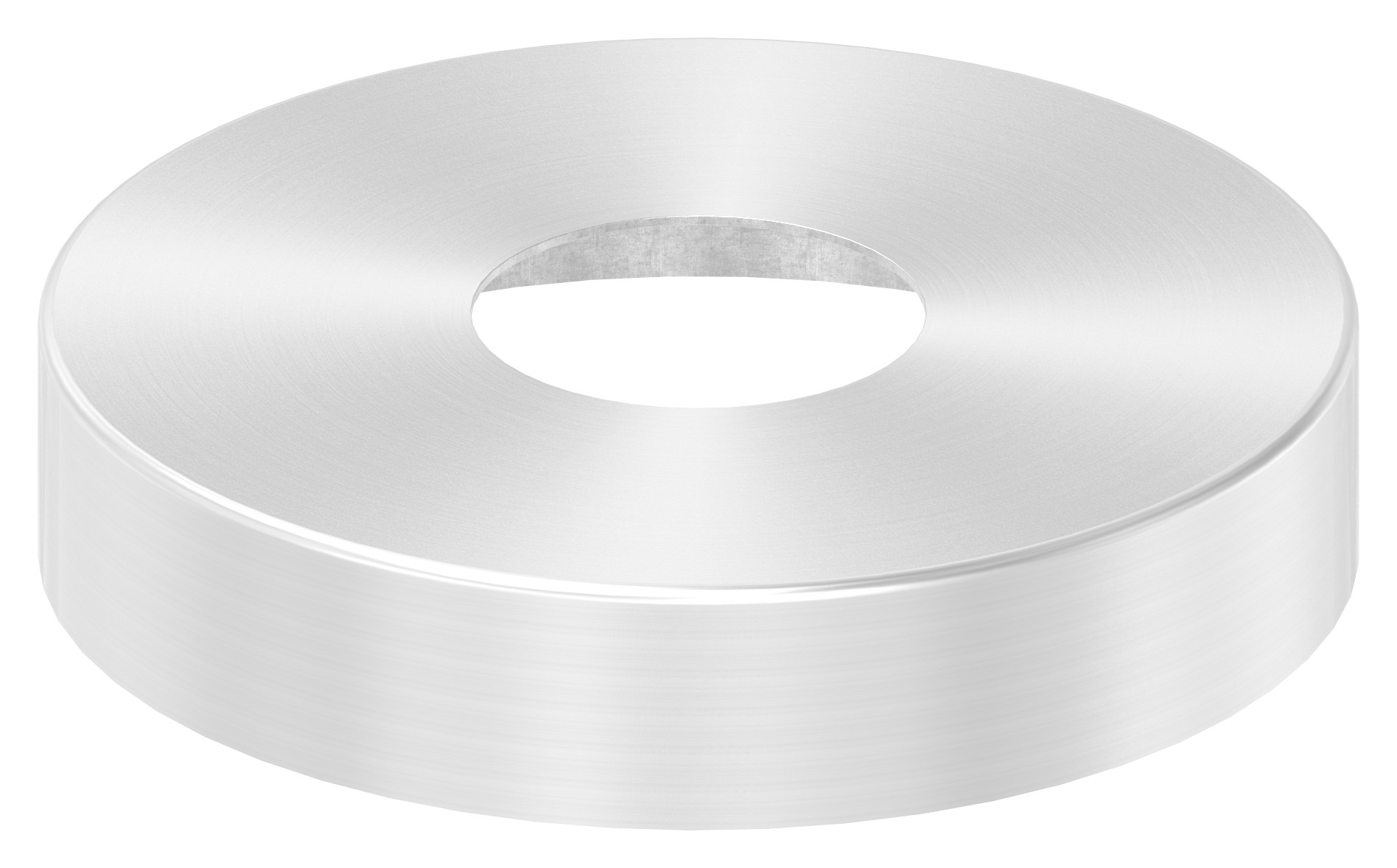 Abdeckrosette, 125x25mm, Bohrung 43mm, V2A