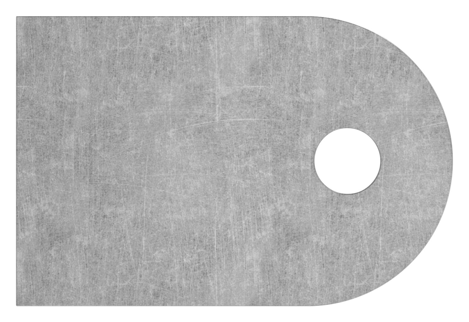 Anschweißlasche 60x40x6mm mit Rundloch 9mm