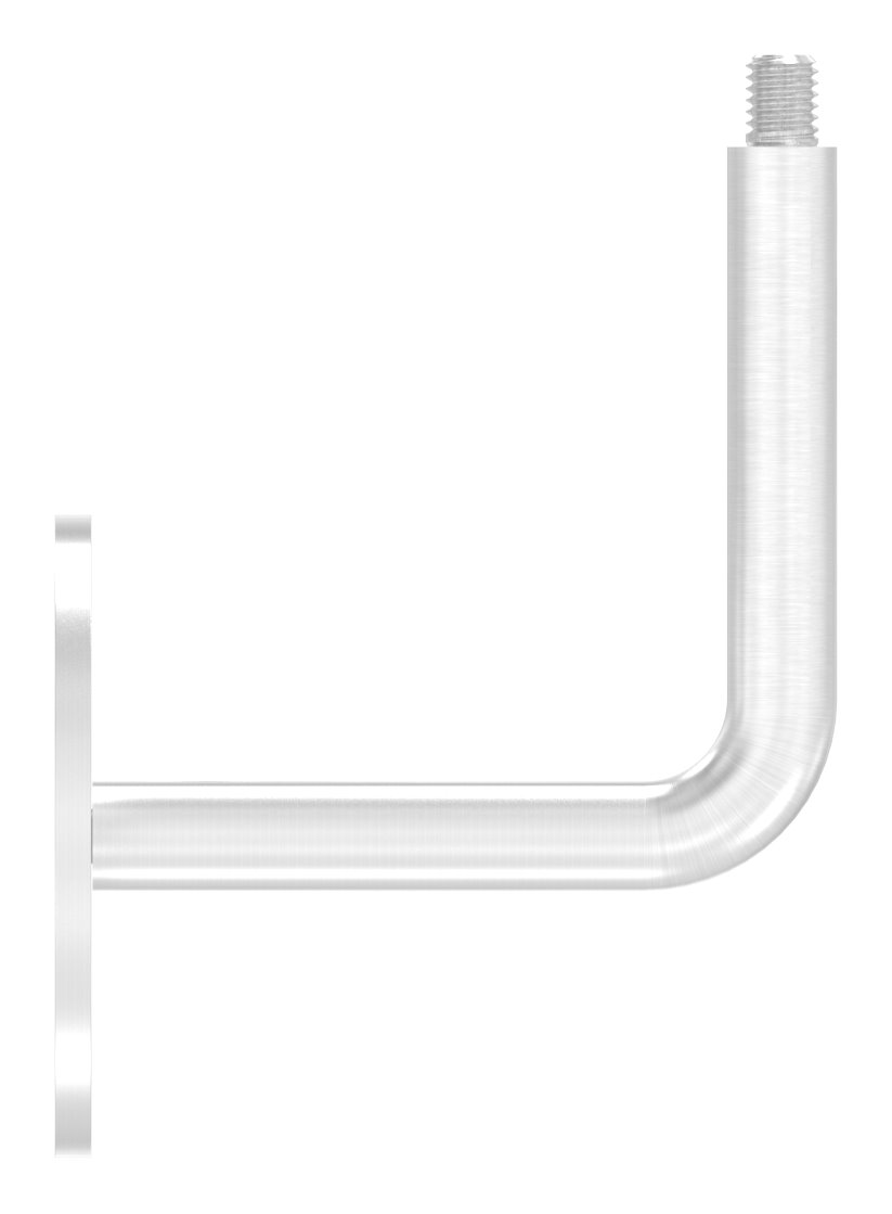 Handlaufhalter mit oben Außengewinde M8 (Ronde und Bügel verschraubt), V2A