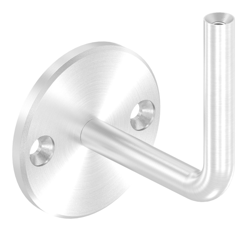 Handlaufhalter mit Innengewinde M6, Bügel 12mm (Ronde und Bügel verschraubt), V2A