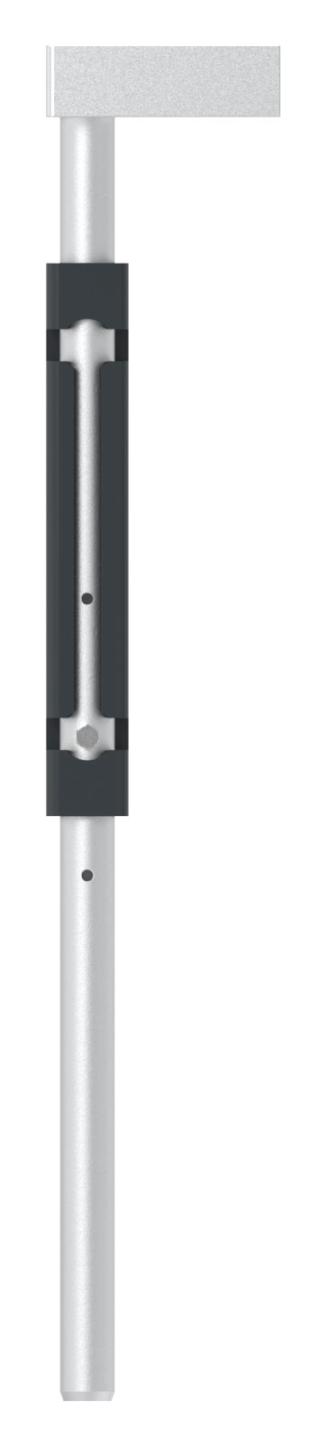 Bodenriegel mit Länge 490mm, zum Anschrauben, RAL 7016