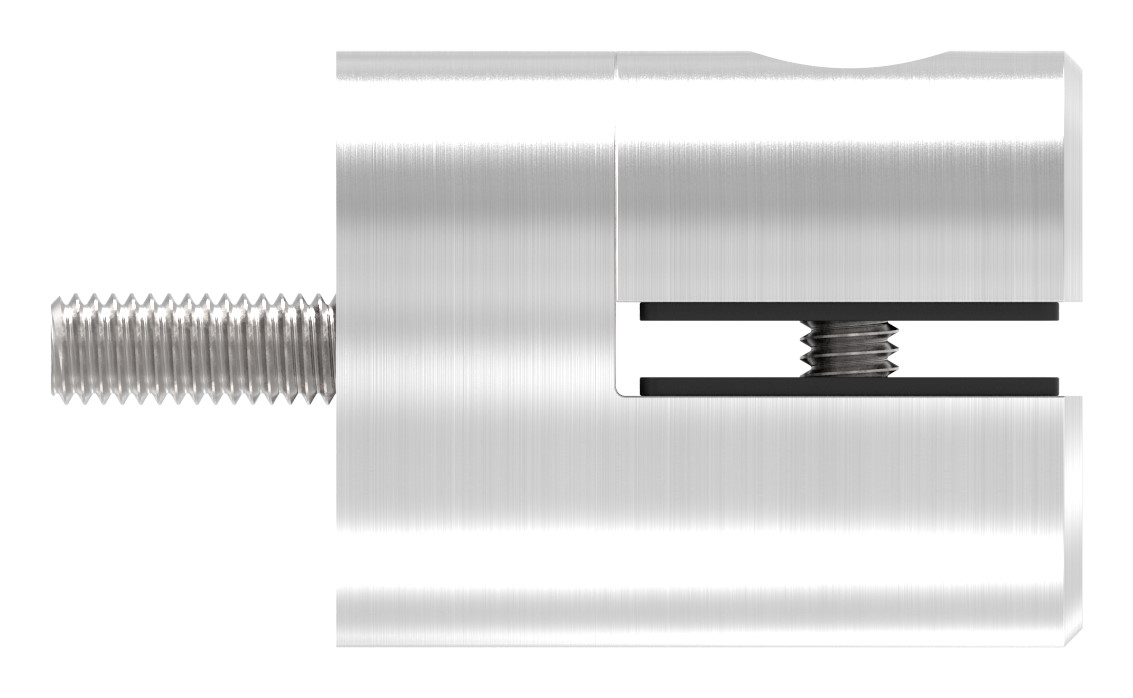 Blechhalter, Ø 32mm, Anschluss: gerade, V2A Blechhalter, Ø 32mm, Anschluss: gerade, V2A