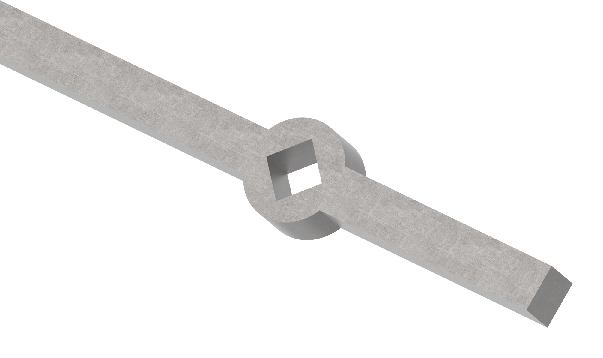 Lochleiste S235JR, 16x16mm, Lochabstand 150mm, 2000mm