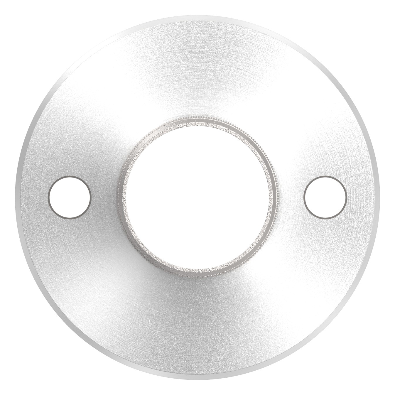 Wand- und Bodenanker mit Rändelung, für Rohr 48,3x2,0mm, V2A