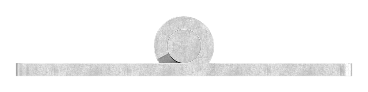 Edelstahl-Scharnier 75x50mm mit festem Zapfen