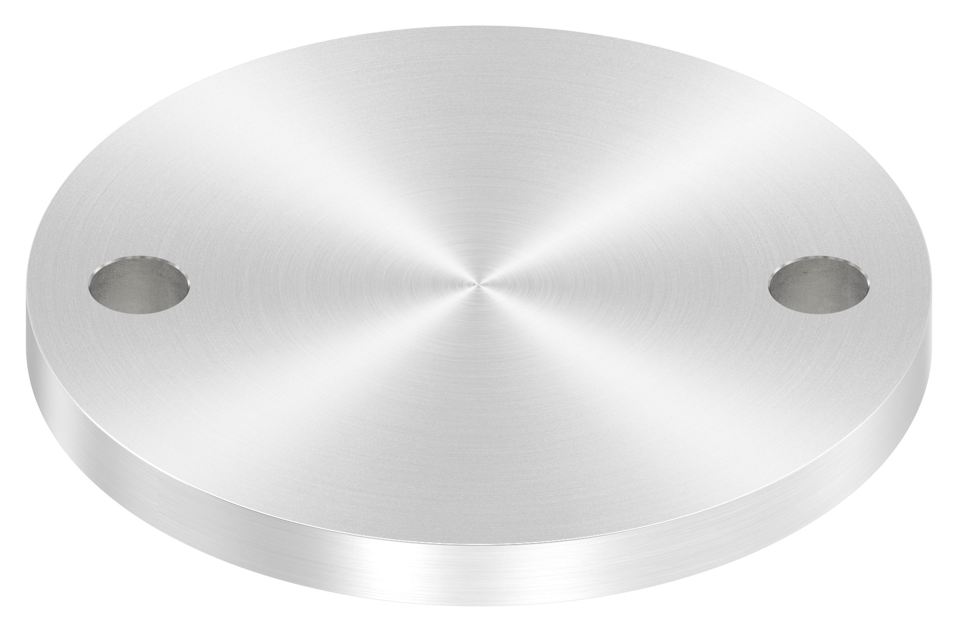 Ankerplatte Ø 120x10mm, mit Rundschliff, V2A