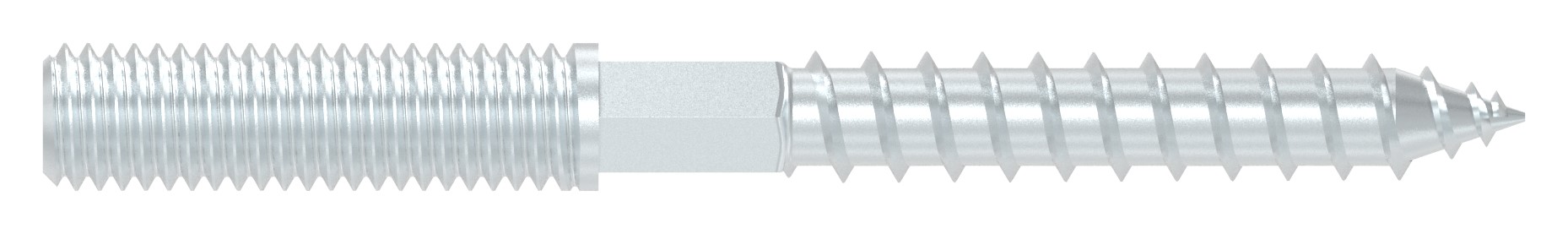 Stockschraube M8x80mm, Stahl verzinkt