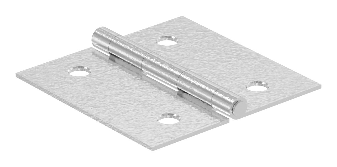 Edelstahl-Scharnier 40x40mm mit festem Zapfen
