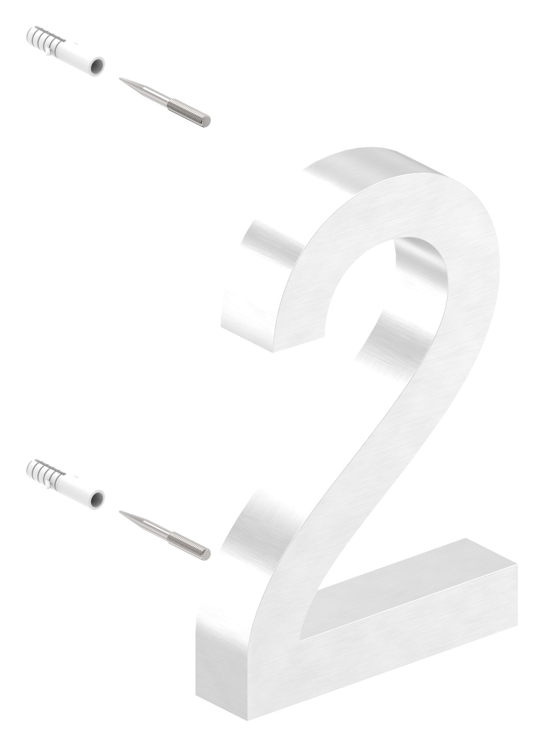 Hausnummer 2 - "3D" Hausnummer 2 - "3D"