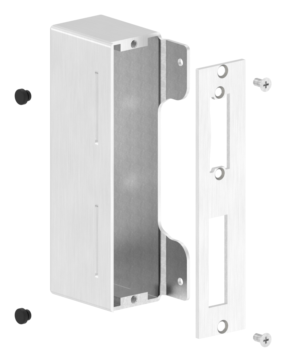 Edelstahlgegenkasten eckig, für Abstand 72mm, zum Anschweißen, 40mm, V2A Edelstahlgegenkasten eckig, für Abstand 72mm, zum Anschweißen, 40mm, V2A