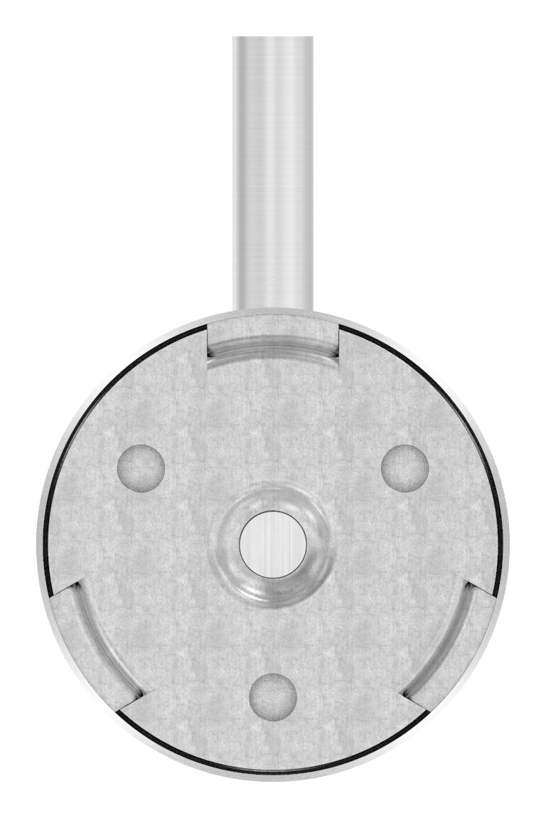 Handlaufhalter inkl. Cliprosette (Ronde und Bügel verschweißt), V2A