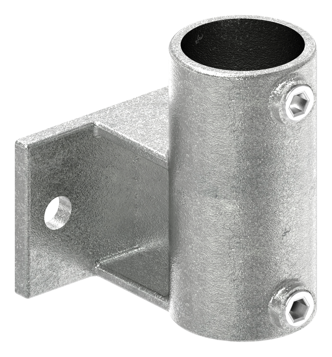 Wandhalter mit 2 Bohrungen, für Rohr Ø 48,3mm