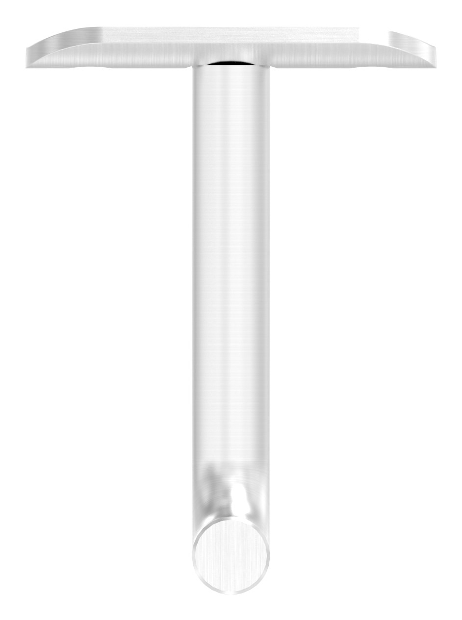 Bügel Ø 12mm mit Handlaufanschlussplatte 33,7mm, V2A