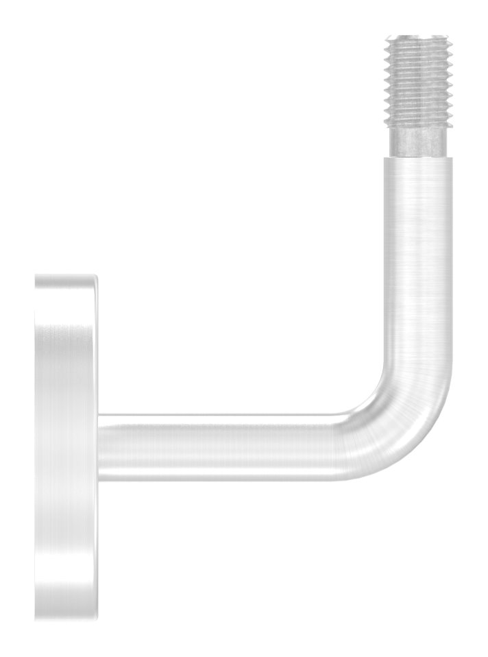 Handlaufhalter Außengewinde inkl. Abdeckrosette (Ronde und Bügel verschweißt), V2A