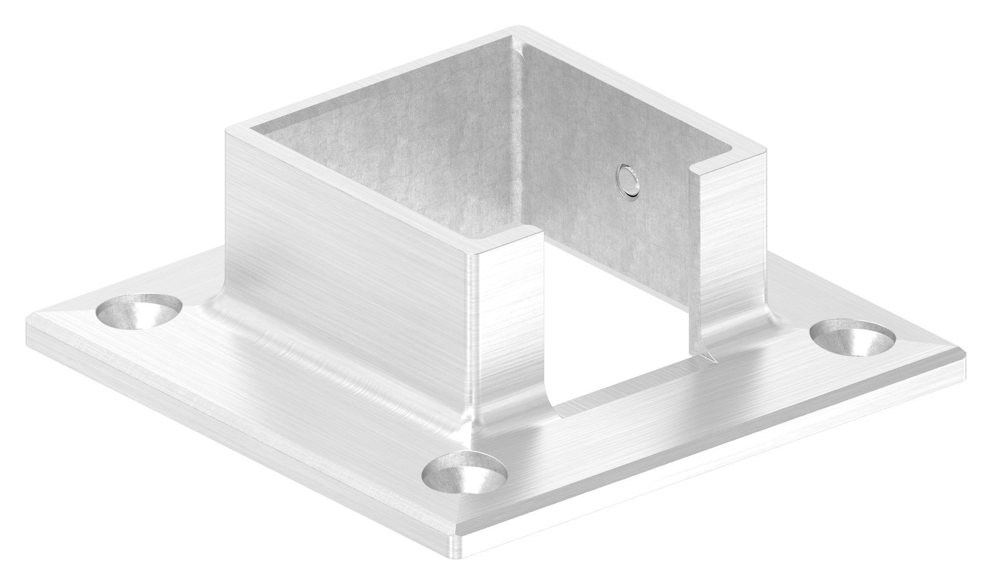 Wandbefestigung für Quadratnutrohr 40x40mm, V4A