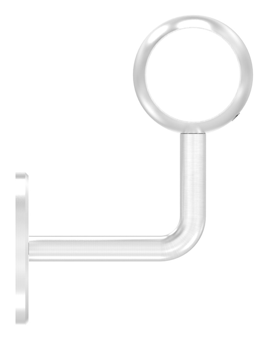 Handlaufhalter mit Kugelring für Rohr 42,4mm (Ronde und Bügel verschraubt), V2A Handlaufhalter mit Kugelring für Rohr 42,4mm (Ronde und Bügel verschraubt), V2A