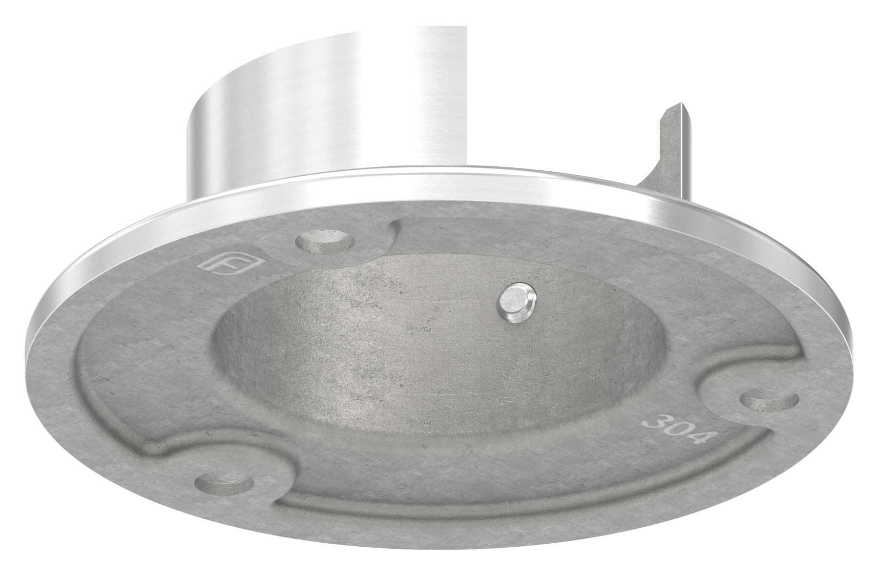 Wandbefestigung für Nutrohr 48,3mm, V2A Wandbefestigung für Nutrohr 48,3mm, V2A