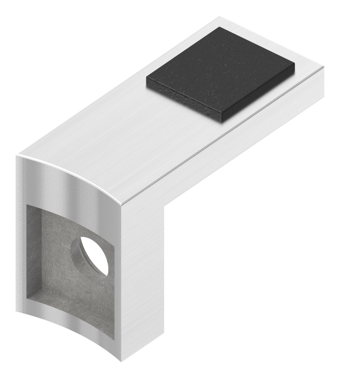 Halteboden mit Anschluss 60,3mm, V2A