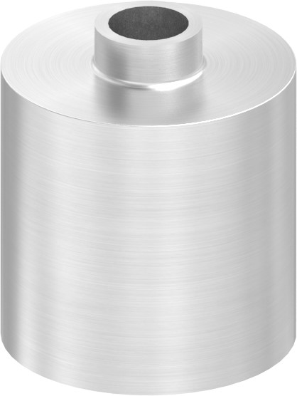 Unterteil Ø 30mm, mit Durchgangsbohrung , T: 30mm, V2A Unterteil Ø 30mm, mit Durchgangsbohrung , T: 30mm, V2A