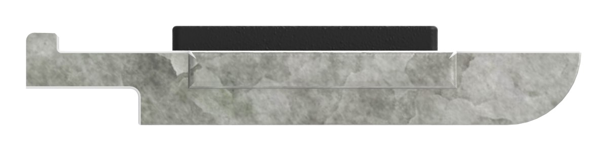 Sicherungsplatte für Mod. 31 , Zink roh Sicherungsplatte für Mod. 31 , Zink roh
