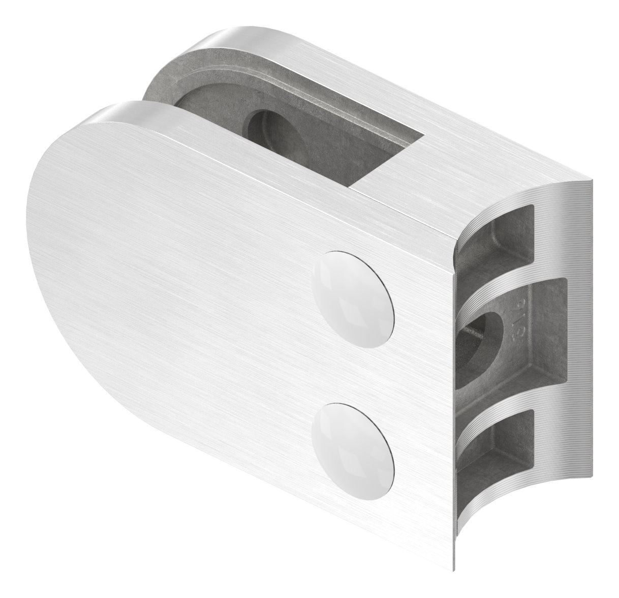 Glasklemme Mod. 32, Anschluss: 33,7mm, V4A Glasklemme Mod. 32, Anschluss: 33,7mm, V4A