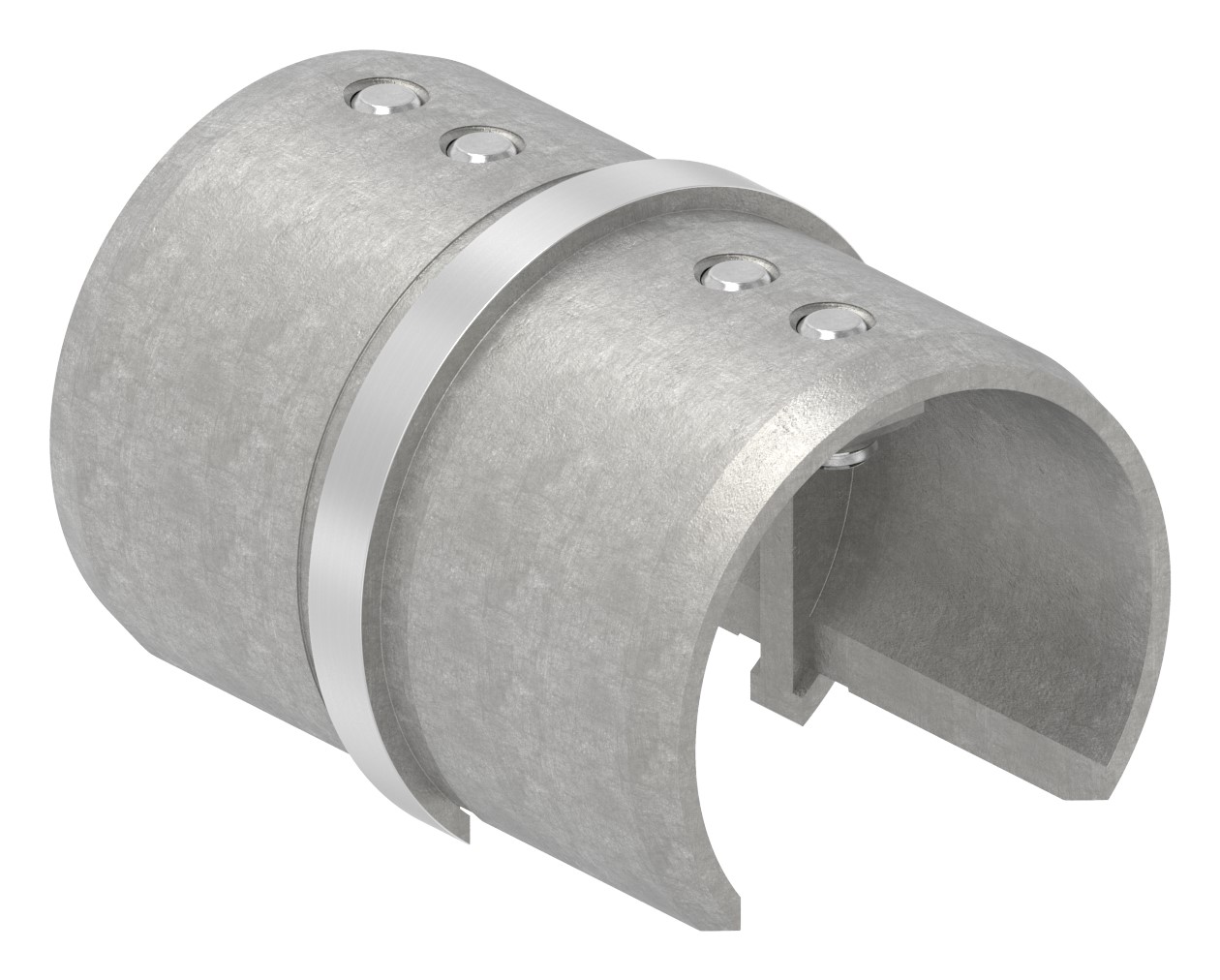Rohrverbinder für Nutrohr 48,3mm, V4A Rohrverbinder für Nutrohr 48,3mm, V4A