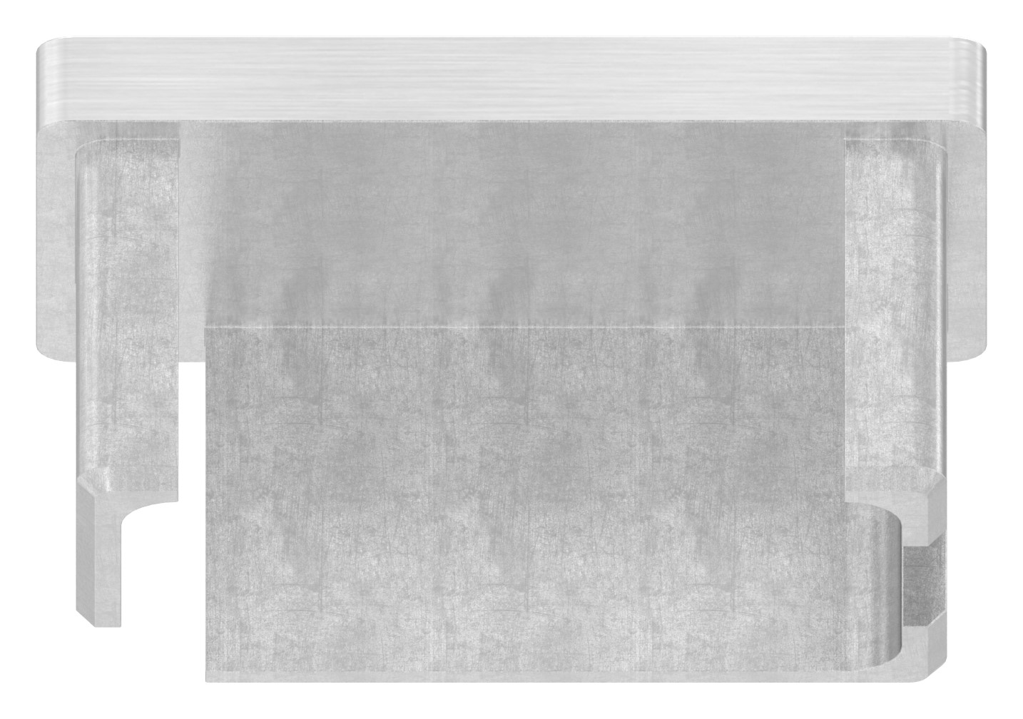 Einsteckkappe, für Rohr 50x30x2,0mm, V4A