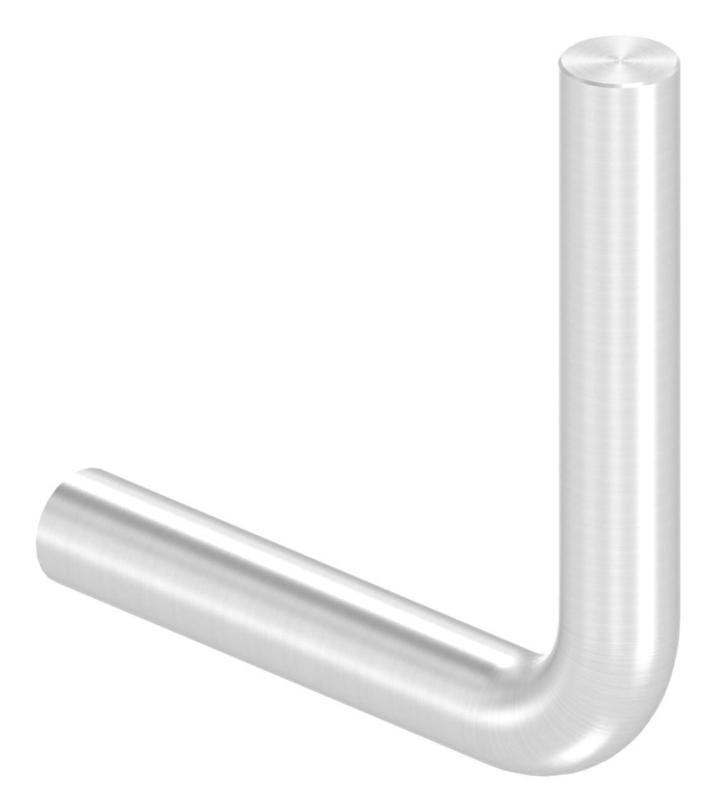 Bügel Ø 12mm, 90° gebogen, ohne Gewinde, V2A