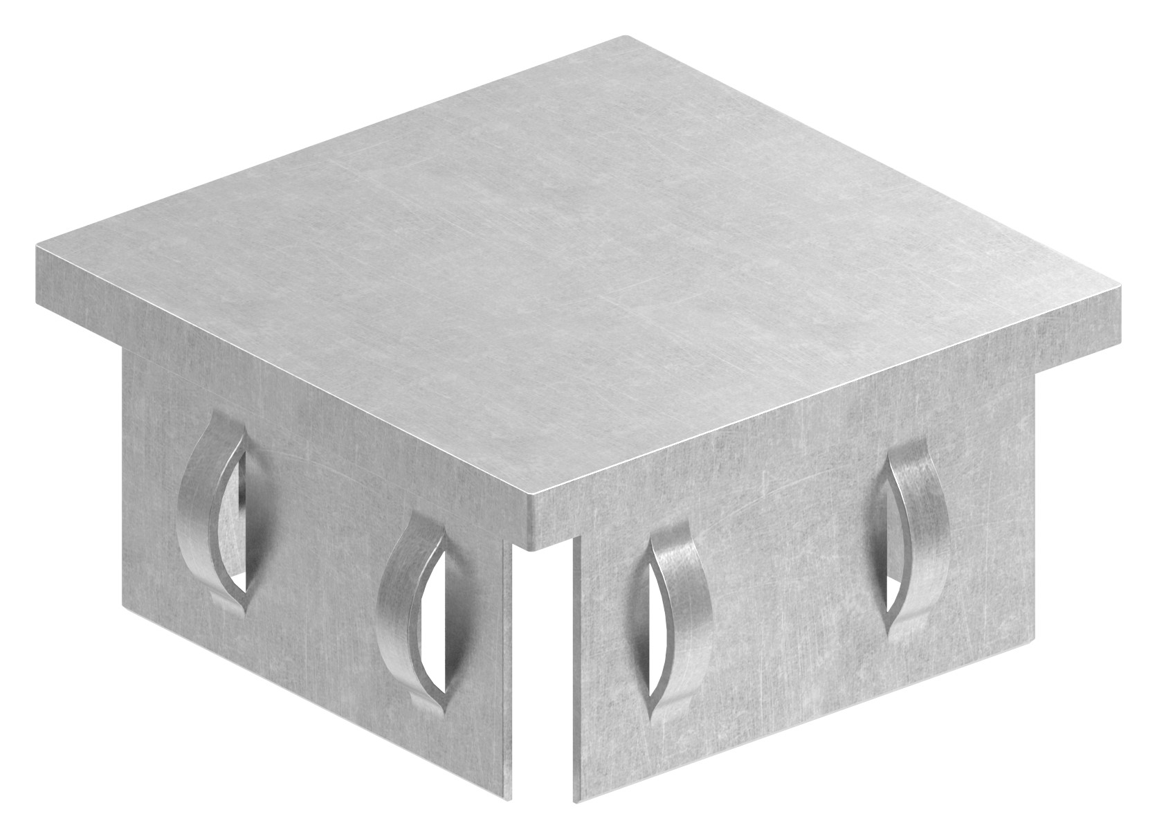 Stahleinschlagkappe, für Quadratrohr 60x60mm
