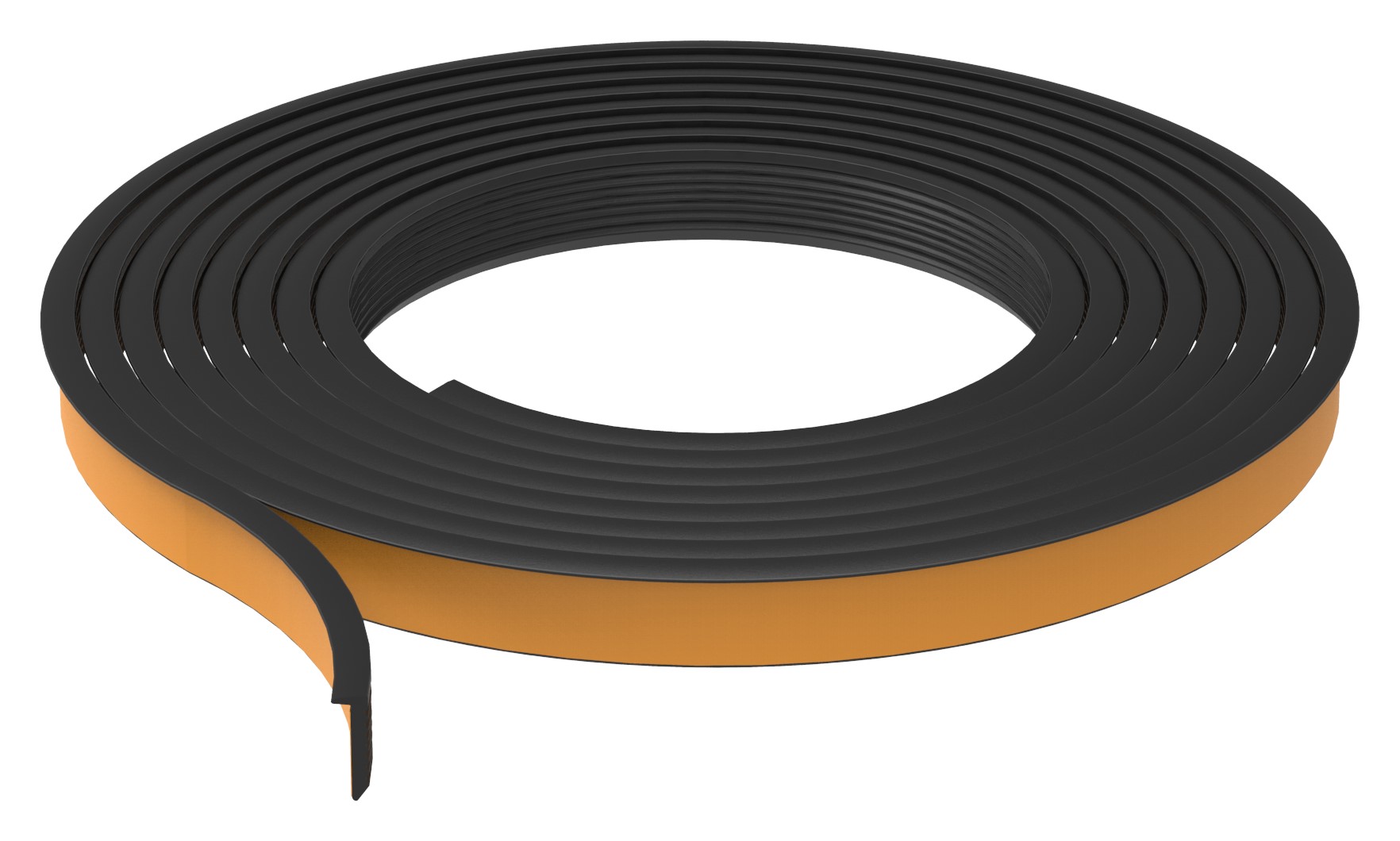 Abschlussdichtung oben, EPDM 80 shore, Länge 6m, schwarz Abschlussdichtung oben, EPDM 80 shore, Länge 6m, schwarz