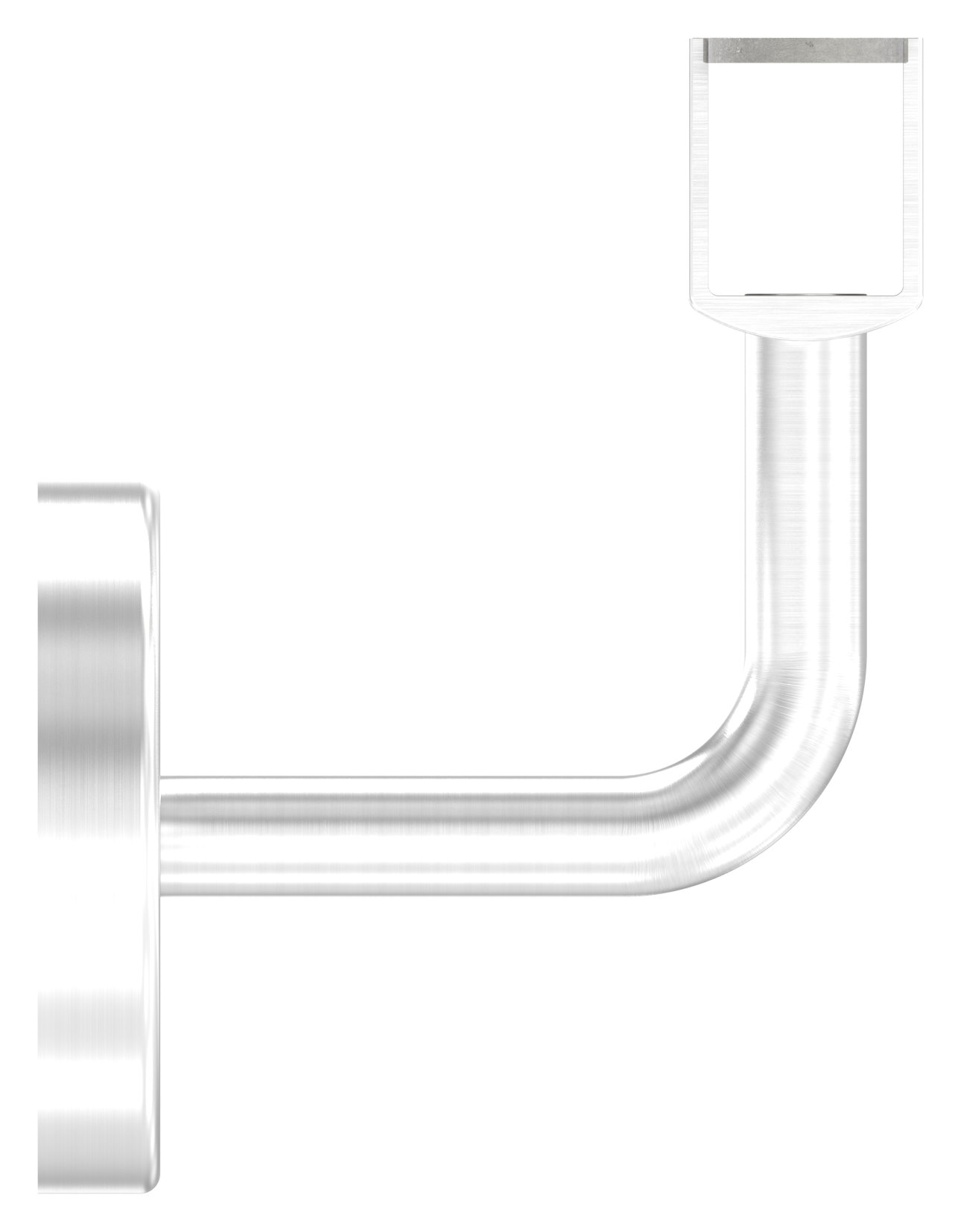 Handlaufhalter für LED Handlauf  (Ronde und Bügel verschweißt), V2A