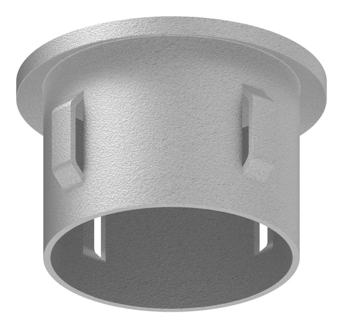 Stahleinschlagkappe, für Rohr 42,4mm, verzinkt