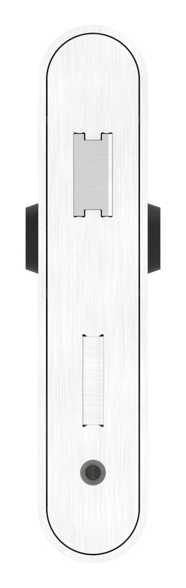 Edelstahlschlosskasten mit verzinktem Schloss, 42,4x78,2x208,4mm Edelstahlschlosskasten mit verzinktem Schloss, 42,4x78,2x208,4mm