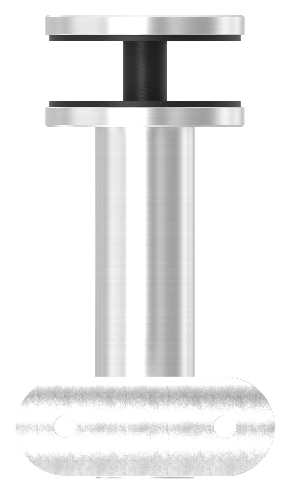 Handlaufhalter f. Glas, Gelenk, Handlaufanschlussplatte 42,4mm, V2A Handlaufhalter f. Glas, Gelenk, Handlaufanschlussplatte 42,4mm, V2A