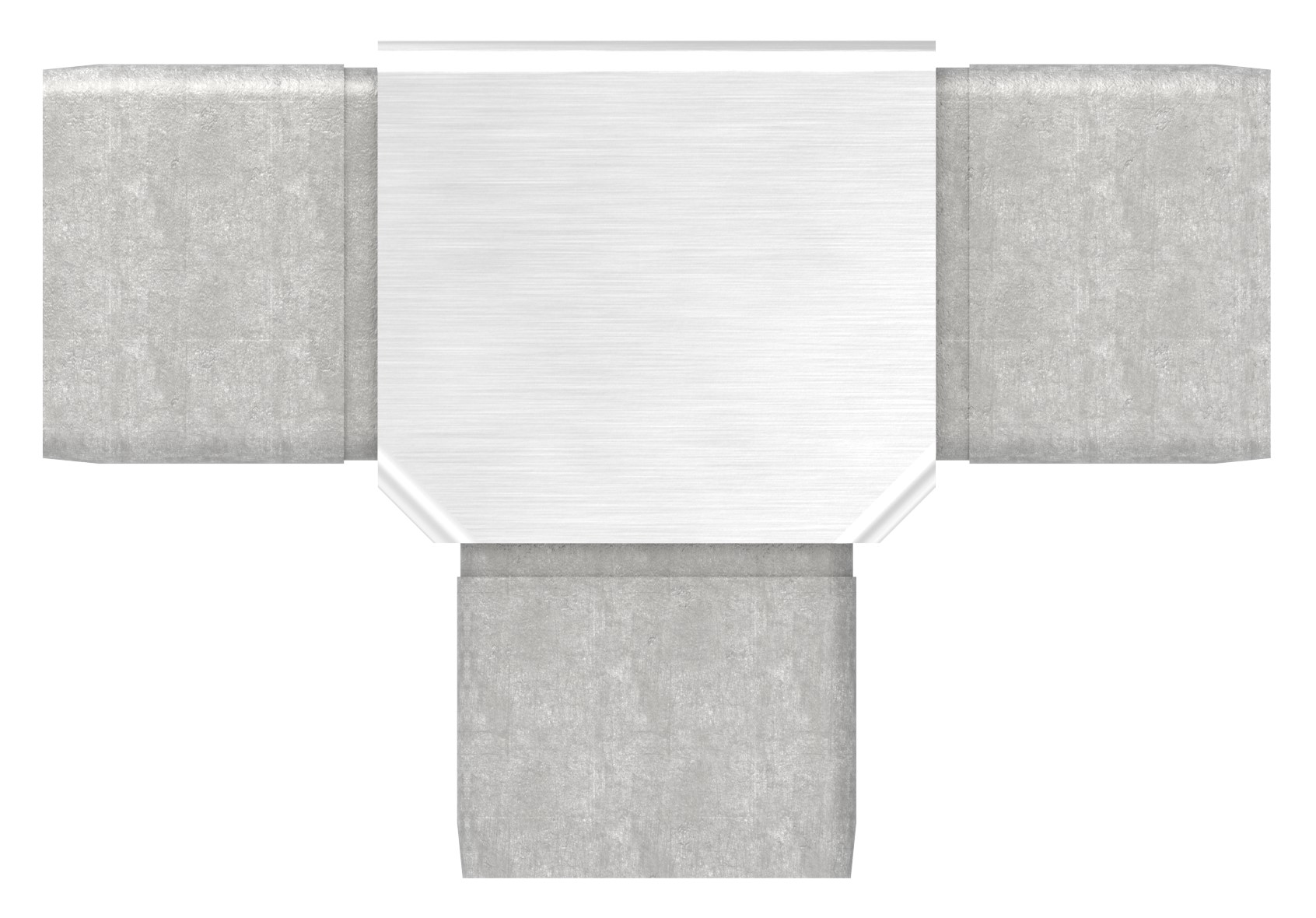 T-Verbinder für Rohr 40x40x2,0mm