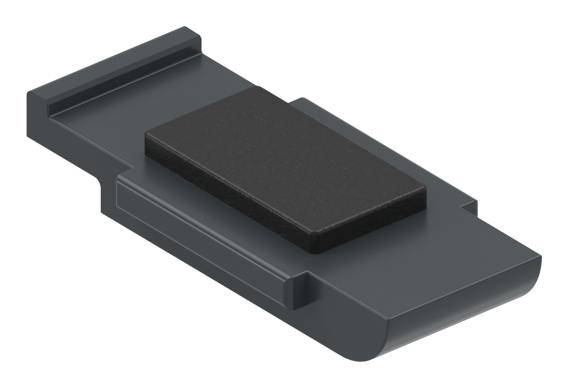 Sicherungsplatte für Mod. 31 , Zink roh pulverbeschichtet in RAL 7016 matt